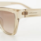 Saint Laurent Acetate Sunglasses 005 Beige Eyewear