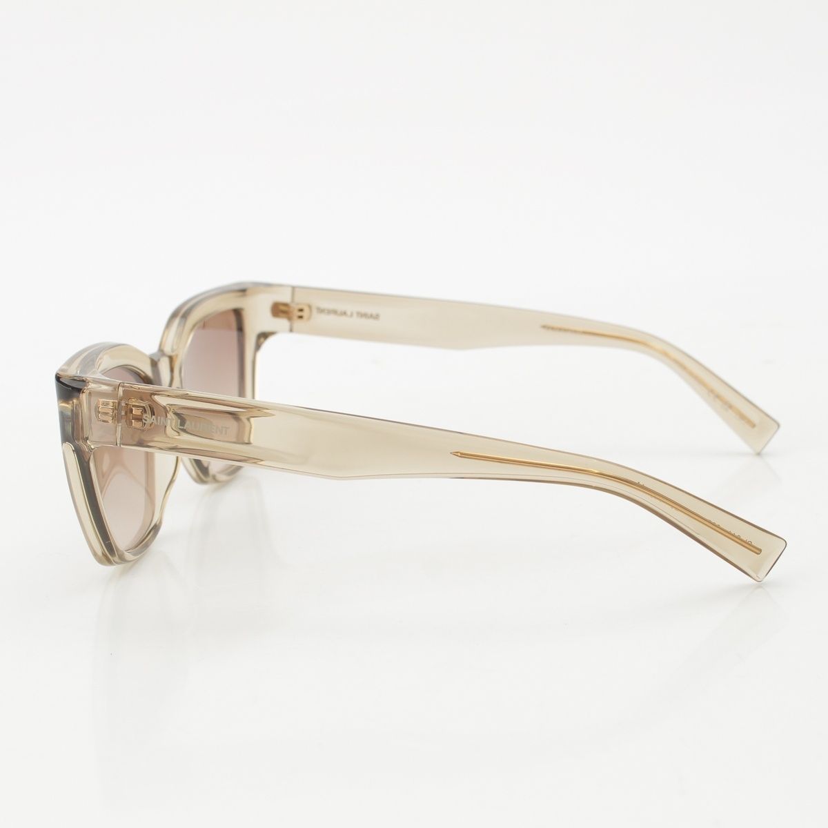 Saint Laurent Acetate Sunglasses 005 Beige Eyewear