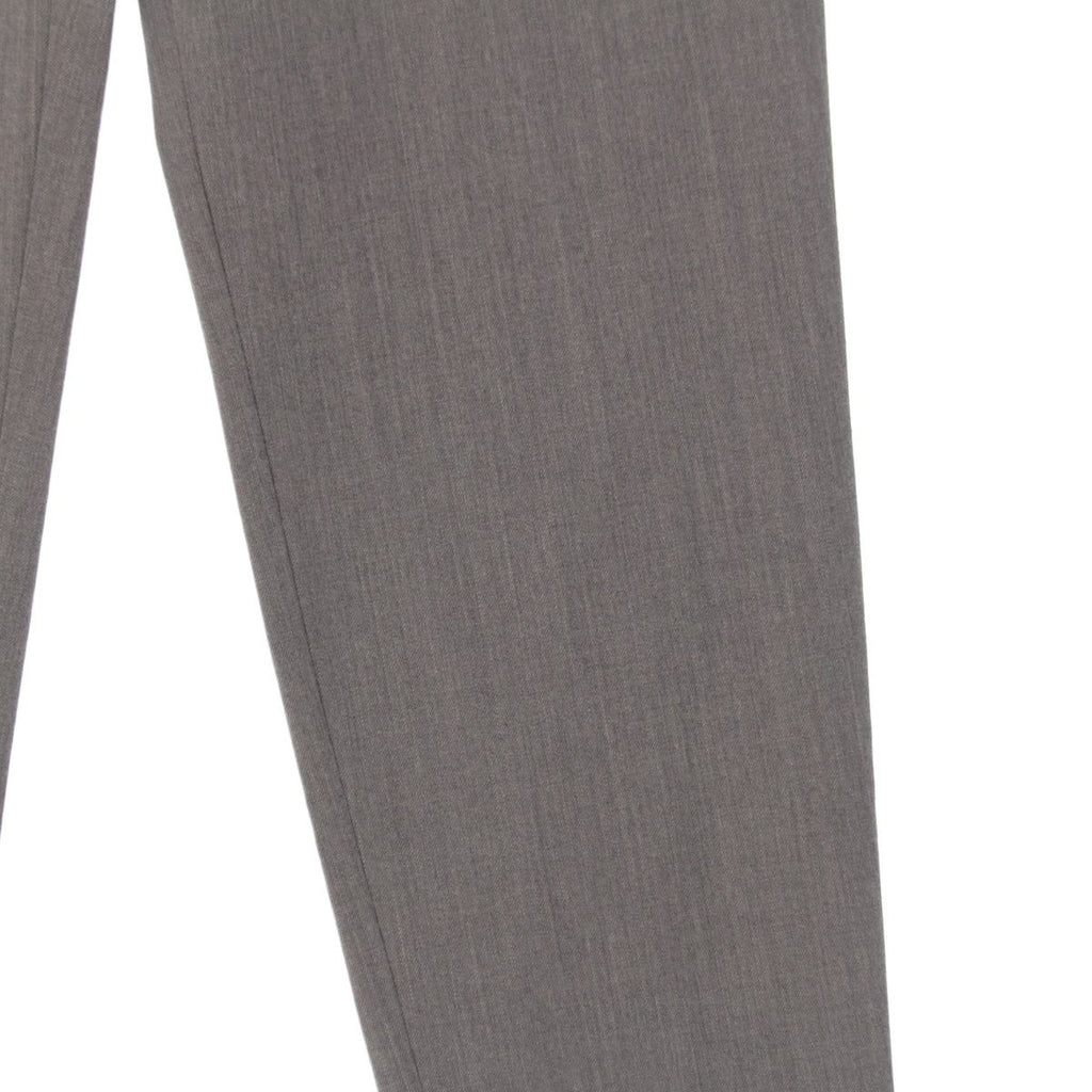 Hermes Vintage Side Zip Wool Spandex Double Pants Trousers Gray 40 — view 4