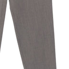 Hermes Vintage Side Zip Wool Spandex Double Pants Trousers Gray 40 — view 4