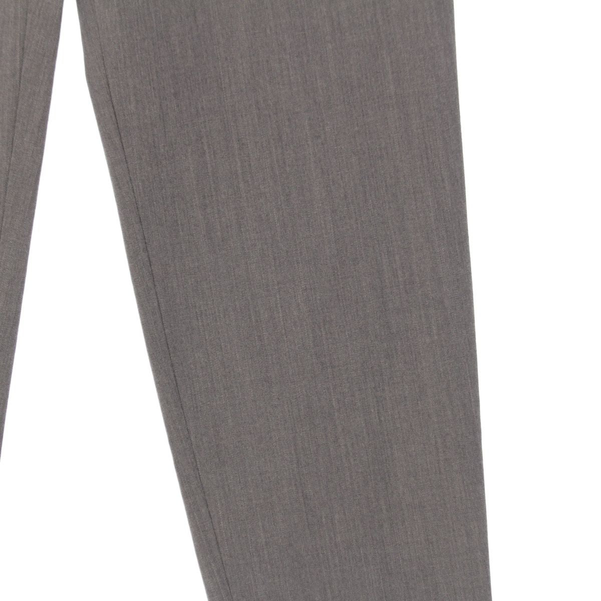 Hermes Vintage Side Zip Wool Spandex Double Pants Trousers Gray 40 — view 4