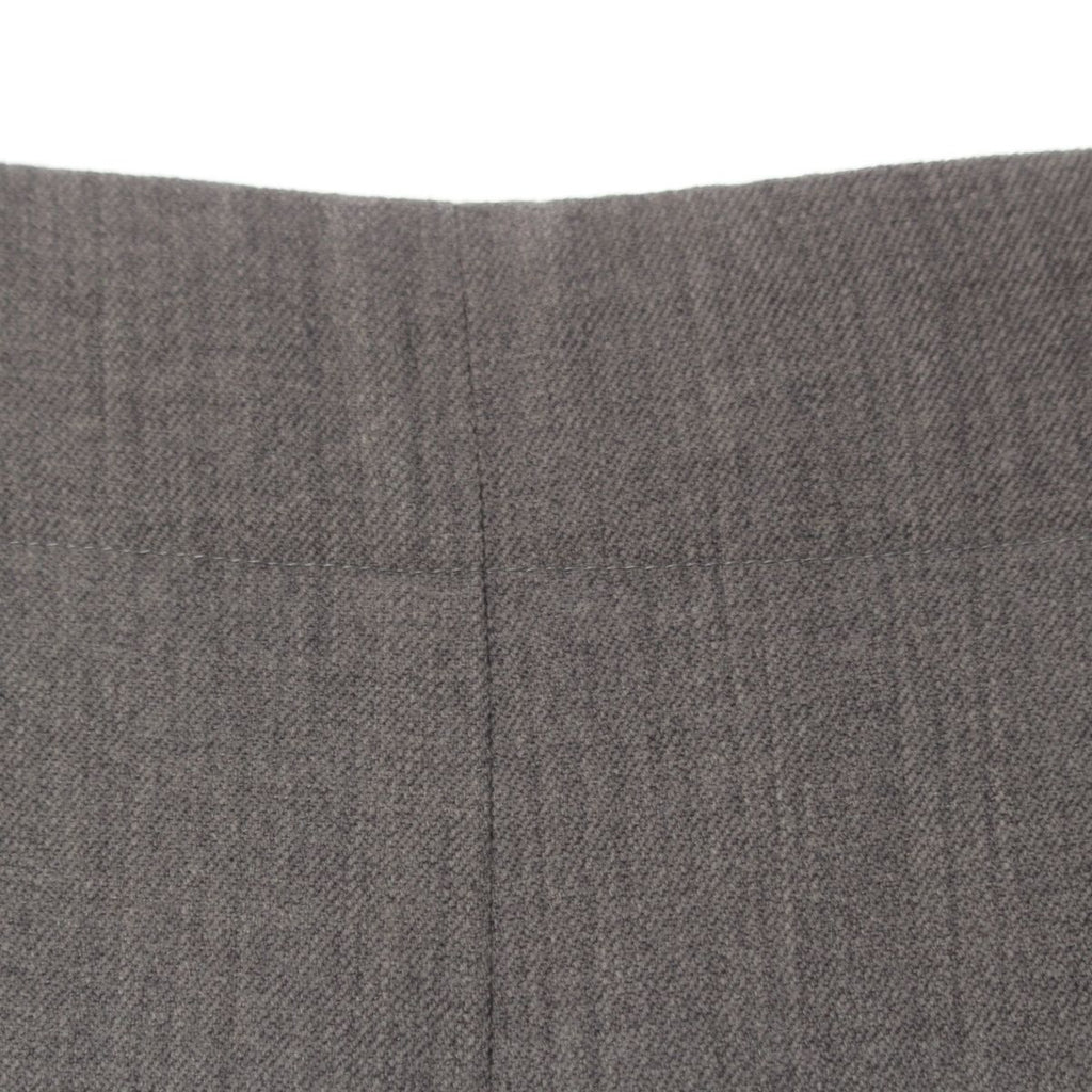 Hermes Vintage Side Zip Wool Spandex Double Pants Trousers Gray 40 — view 7