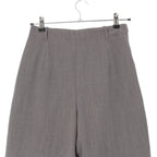 Hermes Vintage Side Zip Wool Spandex Double Pants Trousers Gray 40 — view 3