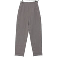 Hermes Vintage Side Zip Wool Spandex Double Pants Trousers Gray 40