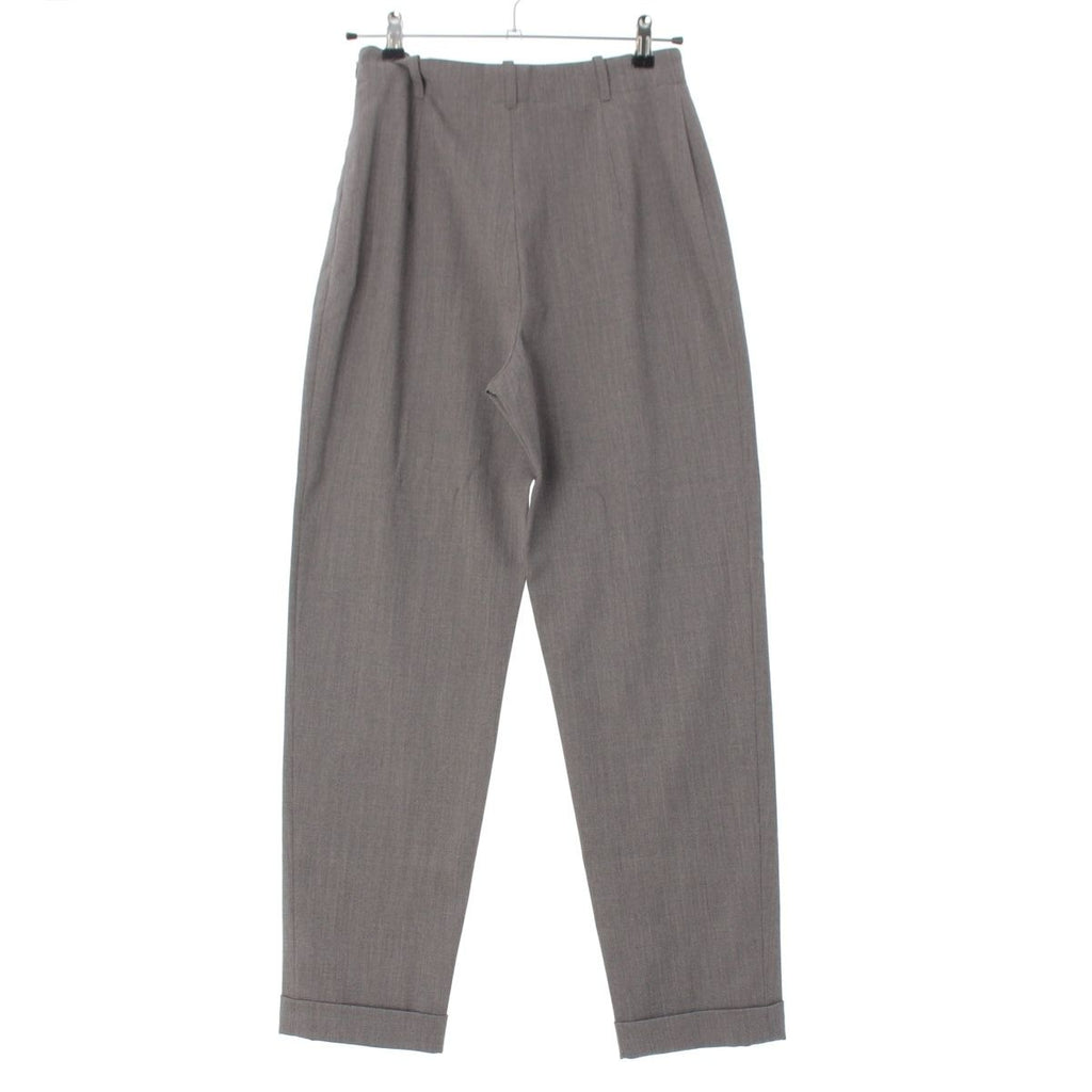 Hermes Vintage Side Zip Wool Spandex Double Pants Trousers Gray 40 — view 2