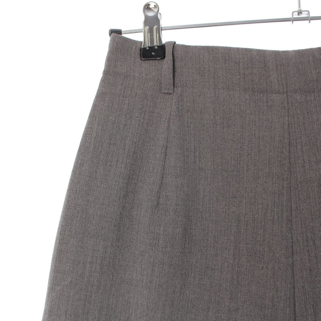 Hermes Vintage Side Zip Wool Spandex Double Pants Trousers Gray 40 — view 6