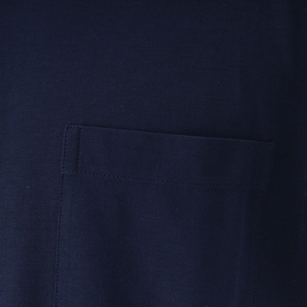Hermes Cotton Pocket Short Sleeve T-Shirt Top Navy — view 7