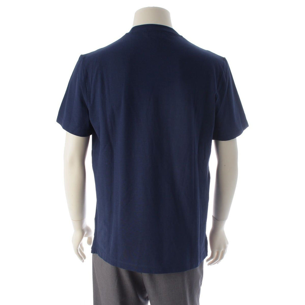 Hermes Cotton Pocket Short Sleeve T-Shirt Top Navy — view 4