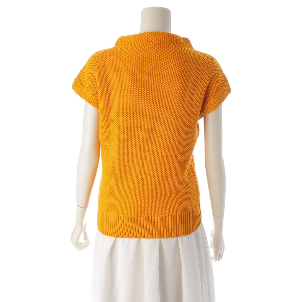Hermes Cotton Sleeveless Top Orange 38 — view 4