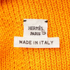 Hermes Cotton Sleeveless Top Orange 38 — view 8