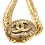 Chanel Vintage CC Logo Chain Choker Necklace — view 4