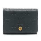 Louis Vuitton Card Case Business Holder Monogram Empreinte Leather Black