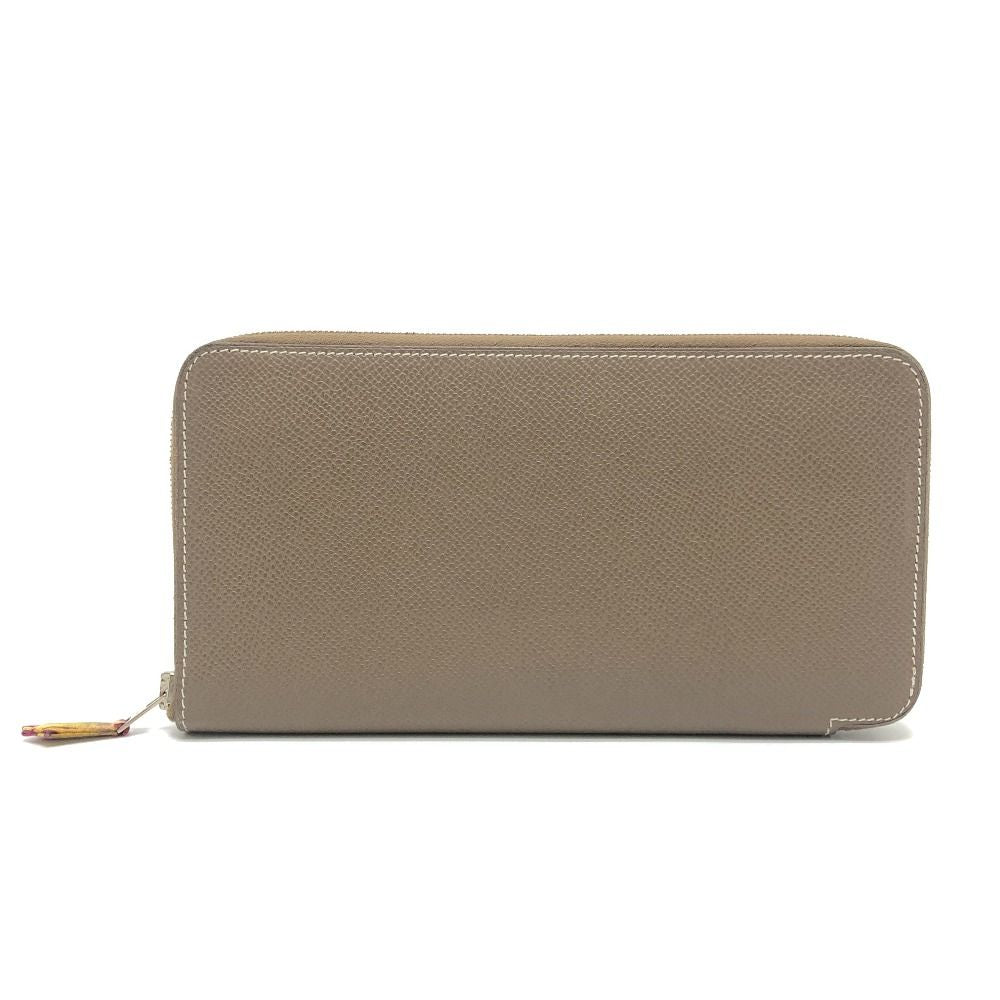 Hermes Wallet Azap Long Silk in Veau Etoupe Brown