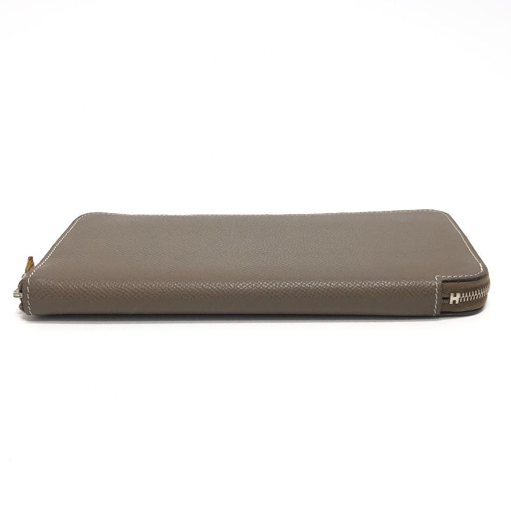 Hermes Wallet Azap Long Silk in Veau Etoupe Brown — view 5