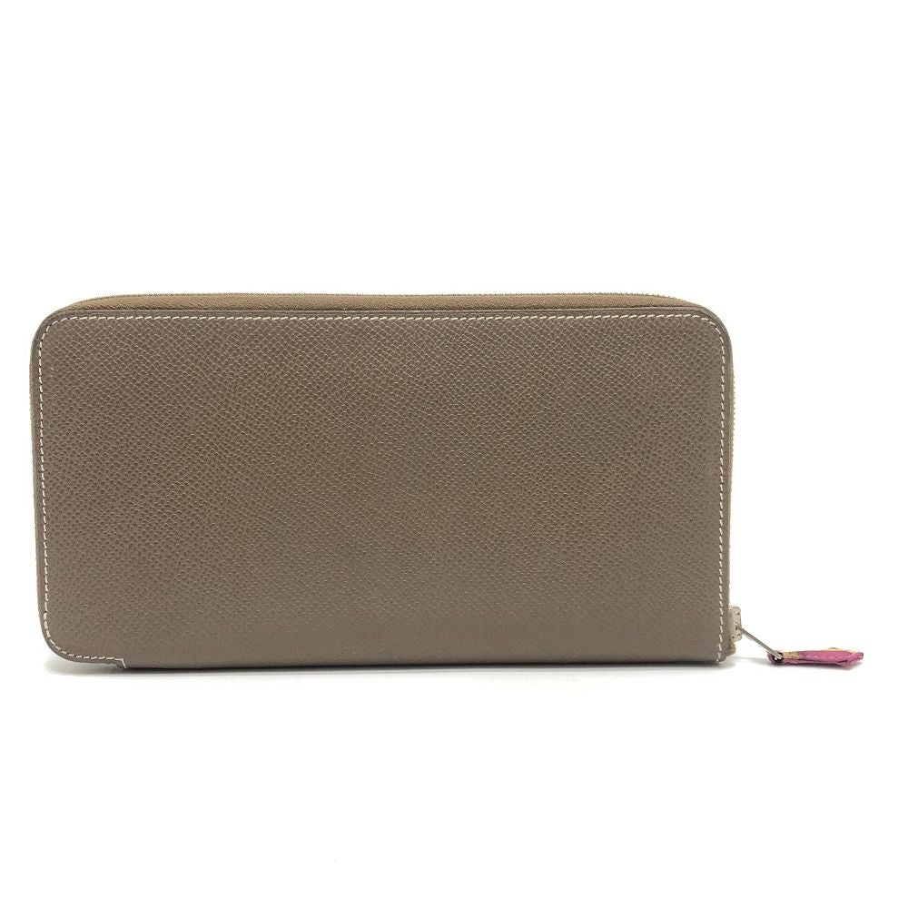 Hermes Wallet Azap Long Silk in Veau Etoupe Brown — view 2