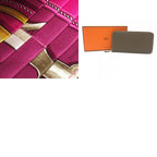 Hermes Wallet Azap Long Silk in Veau Etoupe Brown — view 9