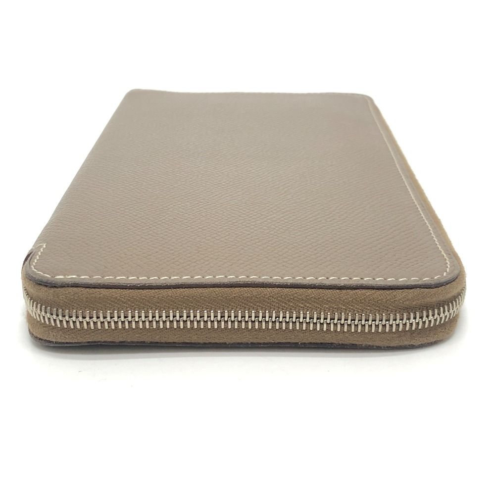 Hermes Wallet Azap Long Silk in Veau Etoupe Brown — view 3