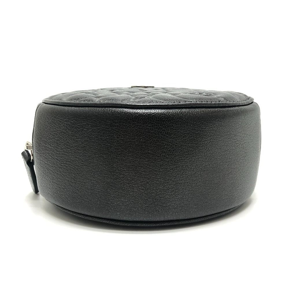 Chanel Shoulder Bag Camellia CC Logo Unknown Leather Gray — view 5