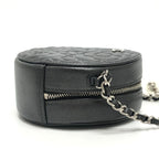 Chanel Shoulder Bag Camellia CC Logo Unknown Leather Gray — view 4