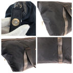 Prada Tessuto Saffiano Navy Nylon Leather Boston — view 5