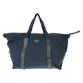 Prada Tessuto Saffiano Navy Nylon Leather Boston