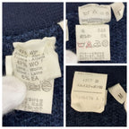 Hermes Dragon M Navy Wool Polyurethane Knit Cardigan — view 4