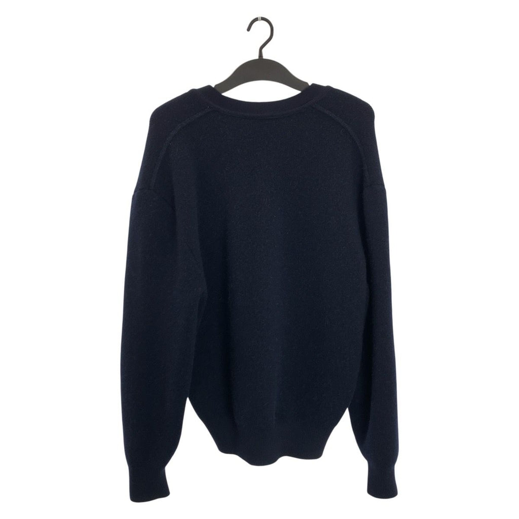 Hermes Dragon M Navy Wool Polyurethane Knit Cardigan — view 2