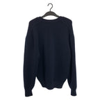 Hermes Dragon M Navy Wool Polyurethane Knit Cardigan — view 2