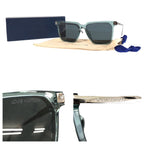 Louis Vuitton LV Rise Square Green Silver Acetate Metal 56 15 Sunglasses Eyewear — view 8