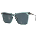 Louis Vuitton LV Rise Square Green Silver Acetate Metal 56 15 Sunglasses Eyewear