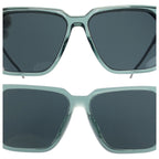 Louis Vuitton LV Rise Square Green Silver Acetate Metal 56 15 Sunglasses Eyewear — view 6