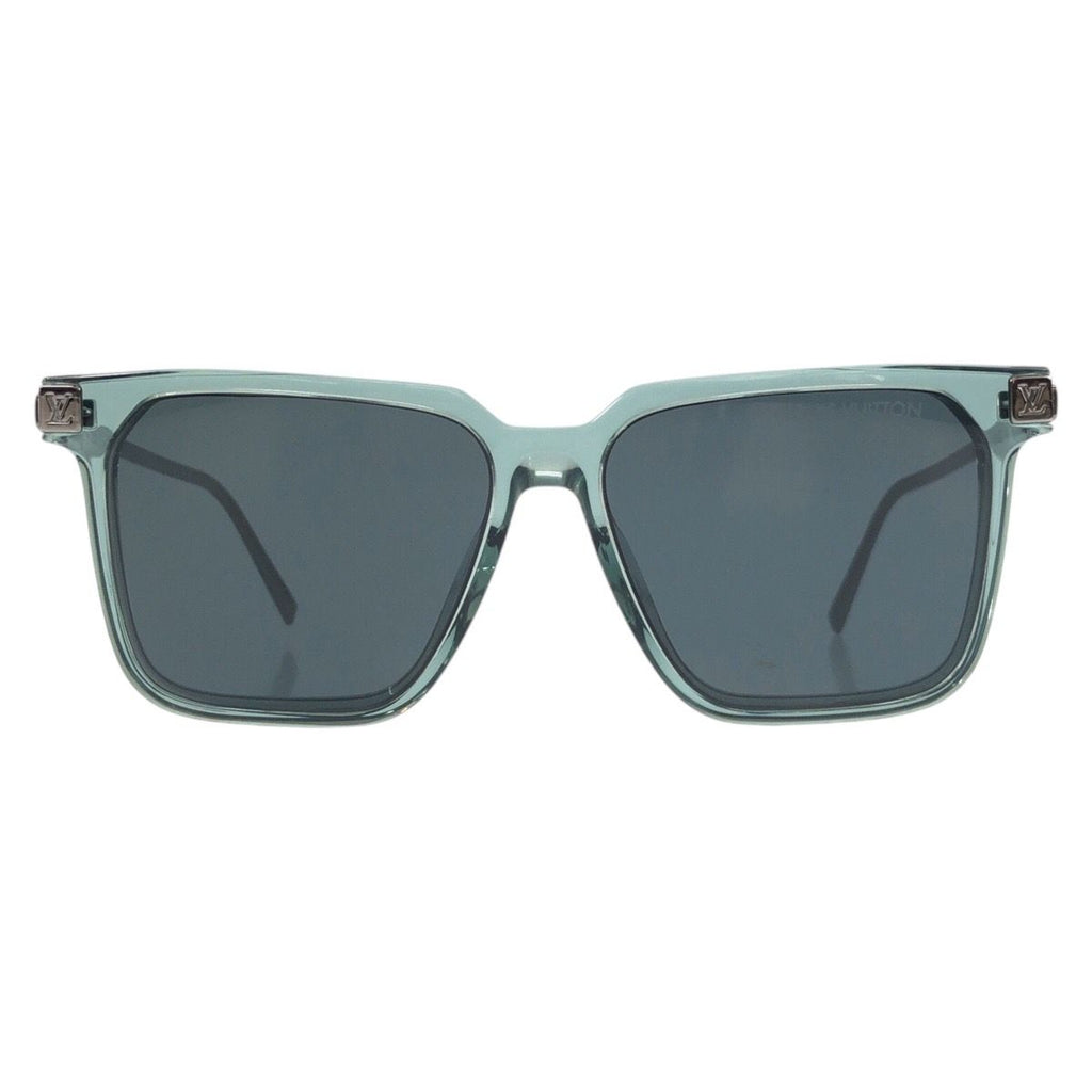 Louis Vuitton LV Rise Square Green Silver Acetate Metal 56 15 Sunglasses Eyewear — view 2