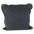 Prada Tessuto Saffiano Black Silver Nylon Leather Shoulder — view 2