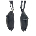 Prada Tessuto Saffiano Black Silver Nylon Leather Shoulder — view 8
