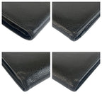 Chanel CC Logo Black Gold Leather Wallet — view 7