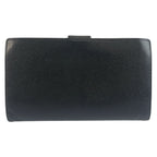 Chanel CC Logo Black Gold Leather Wallet — view 2