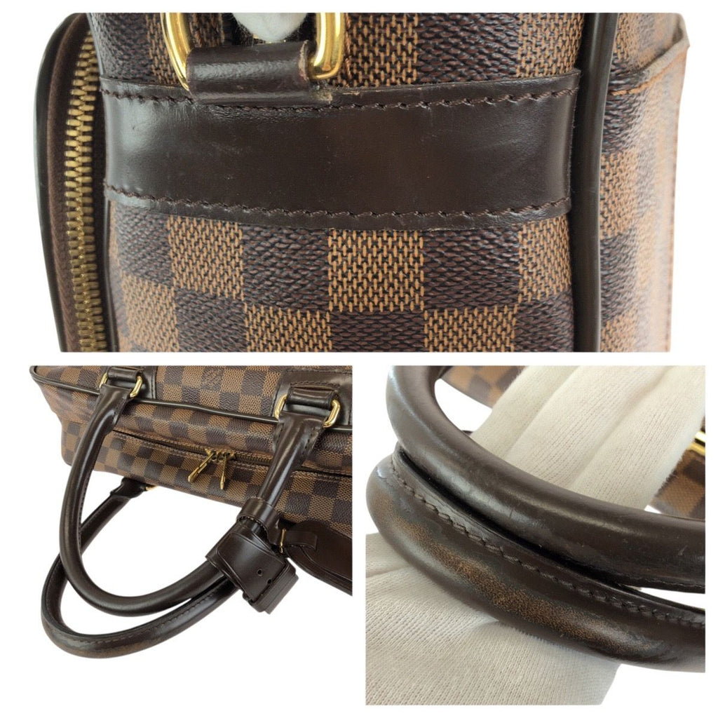 Louis Vuitton Damier Ebene Icare 2-Way Brown Gold Leather Business — view 6