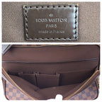 Louis Vuitton Damier Ebene Icare 2-Way Brown Gold Leather Business — view 4