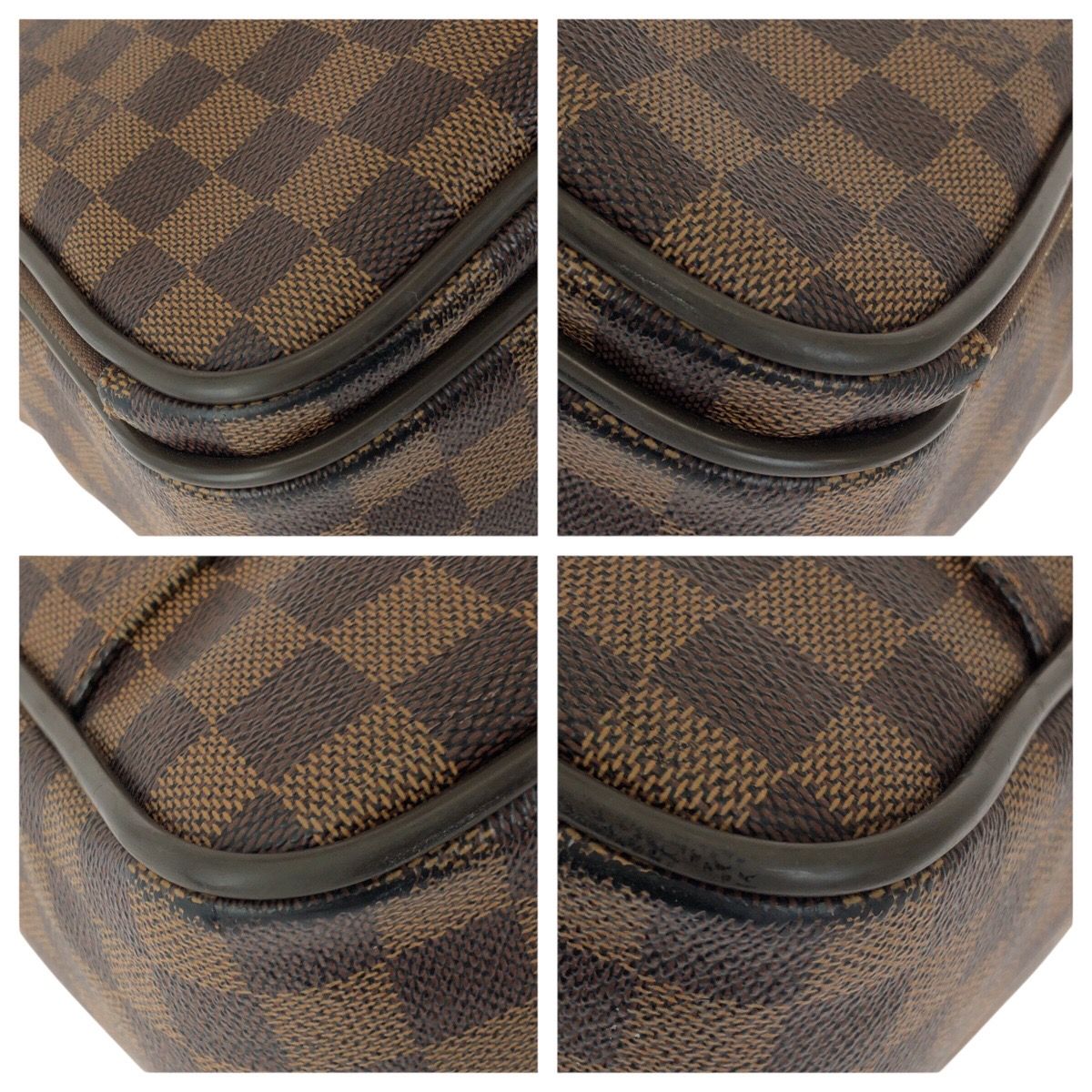 Louis Vuitton Damier Ebene Icare 2-Way Brown Gold Leather Business — view 3