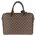 Louis Vuitton Damier Ebene Icare 2-Way Brown Gold Leather Business — view 2