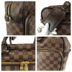 Louis Vuitton Damier Ebene Icare 2-Way Brown Gold Leather Business — view 5