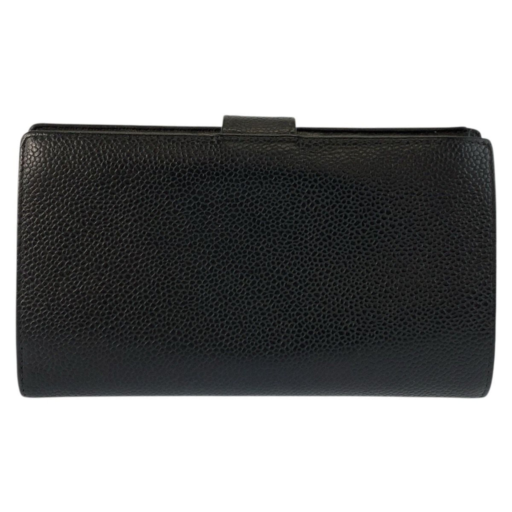 Chanel CC Logo Black Leather Wallet — view 2