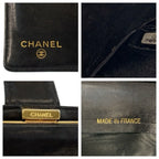 Chanel CC Logo Black Leather Wallet — view 3
