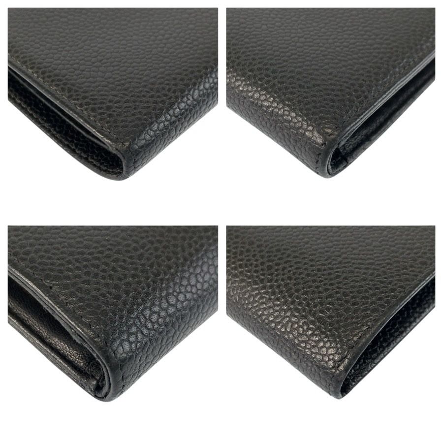 Chanel CC Logo Black Leather Wallet — view 7