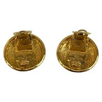 Chanel Vintage CC Logo Gold Plated Earrings — view 3