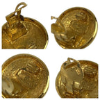 Chanel Vintage CC Logo Gold Plated Earrings — view 5