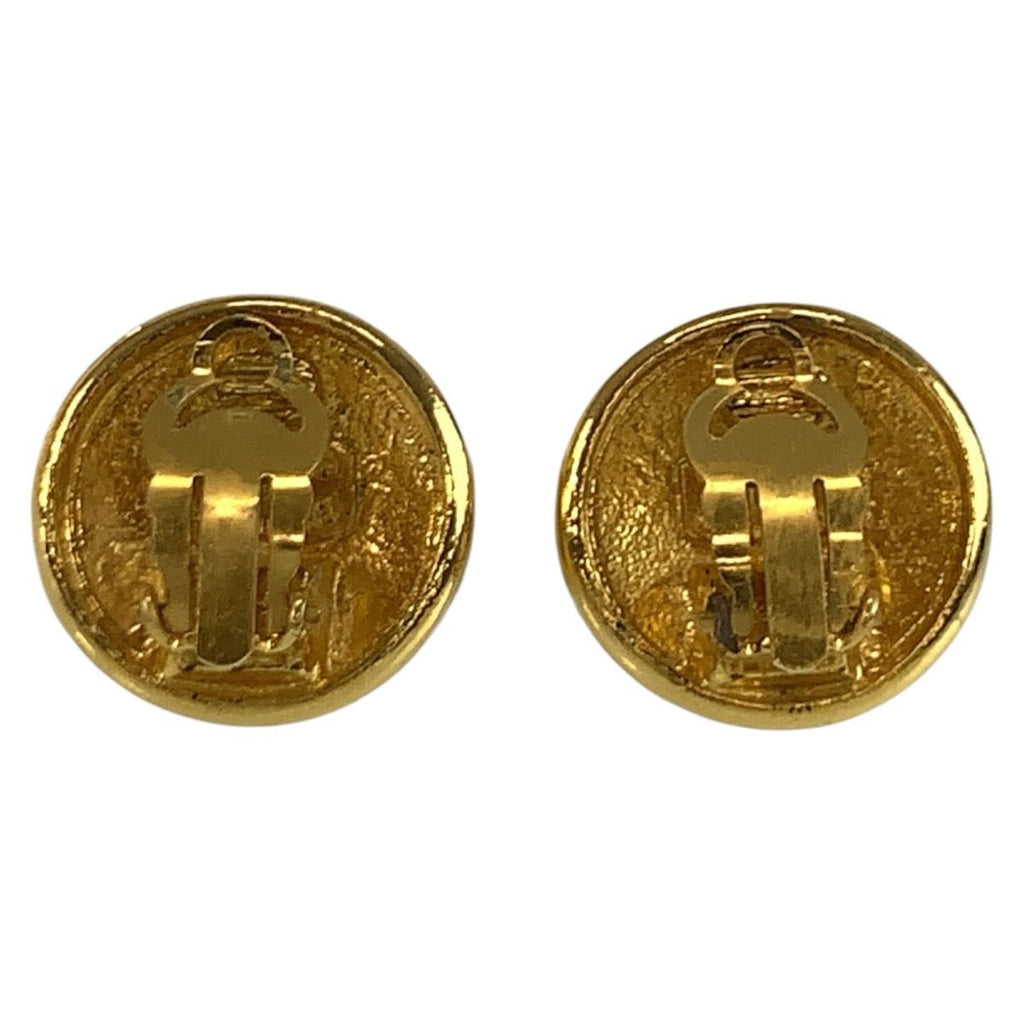 Chanel Vintage CC Logo Gold Plated Earrings — view 2