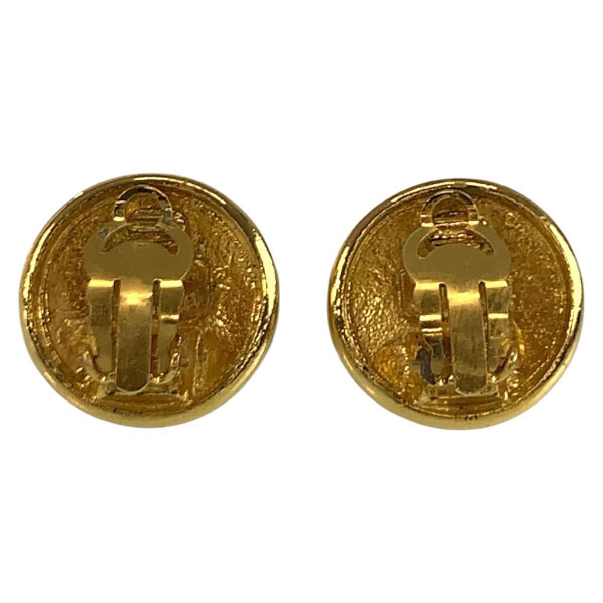 Chanel Vintage CC Logo Gold Plated Earrings — view 2