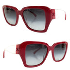 Chanel CC Logo Red Acetate C S6 Sunglasses Eyewear — view 4