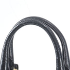 Prada Tessuto Nylon Gathered Leather Tote Shoulder Hand Black — view 2